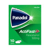 Panadol Actifast paracetamol 500mg 10 tablets, UK version