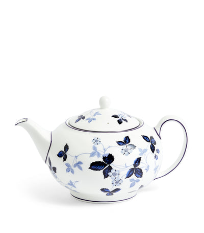 Harrods Wedgwood Wild Strawberry Inky Blue Teapot- Buy online at McGrocer