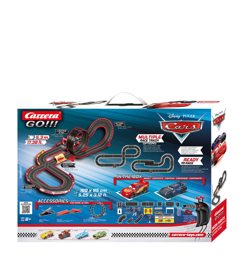 Carrera Disney-Pixar Cars Neon Nights GO slot racing set - British product