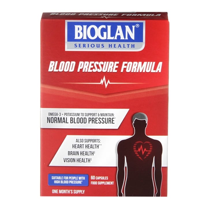 Bioglan Blood Pressure Formula 60 Capsules Omega 3 Supplements & Fish Oils Holland&Barrett   