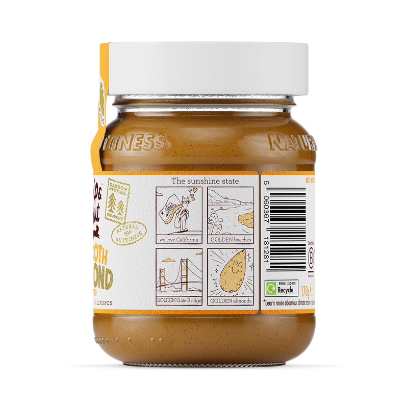 Pip & Nut smooth almond butter 170g - British product
