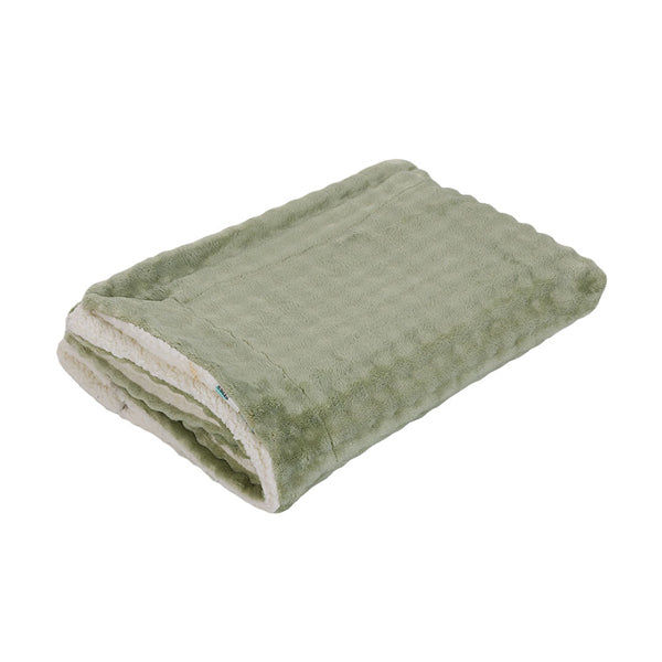 Livingandhome polyester blanket green 230x200 cm - British product