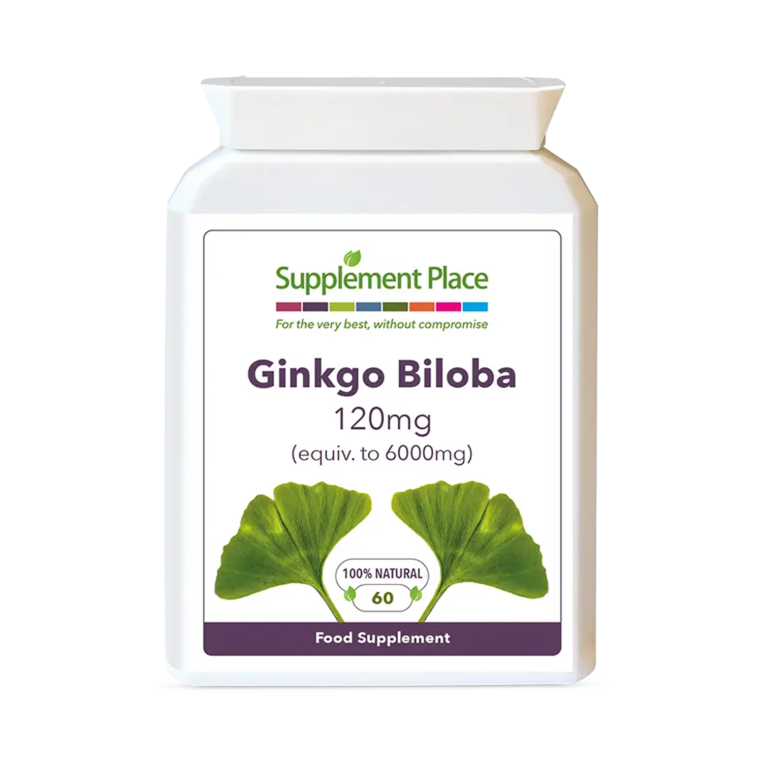 Supplement Place Ginkgo Biloba 120mg extract capsules - British product
