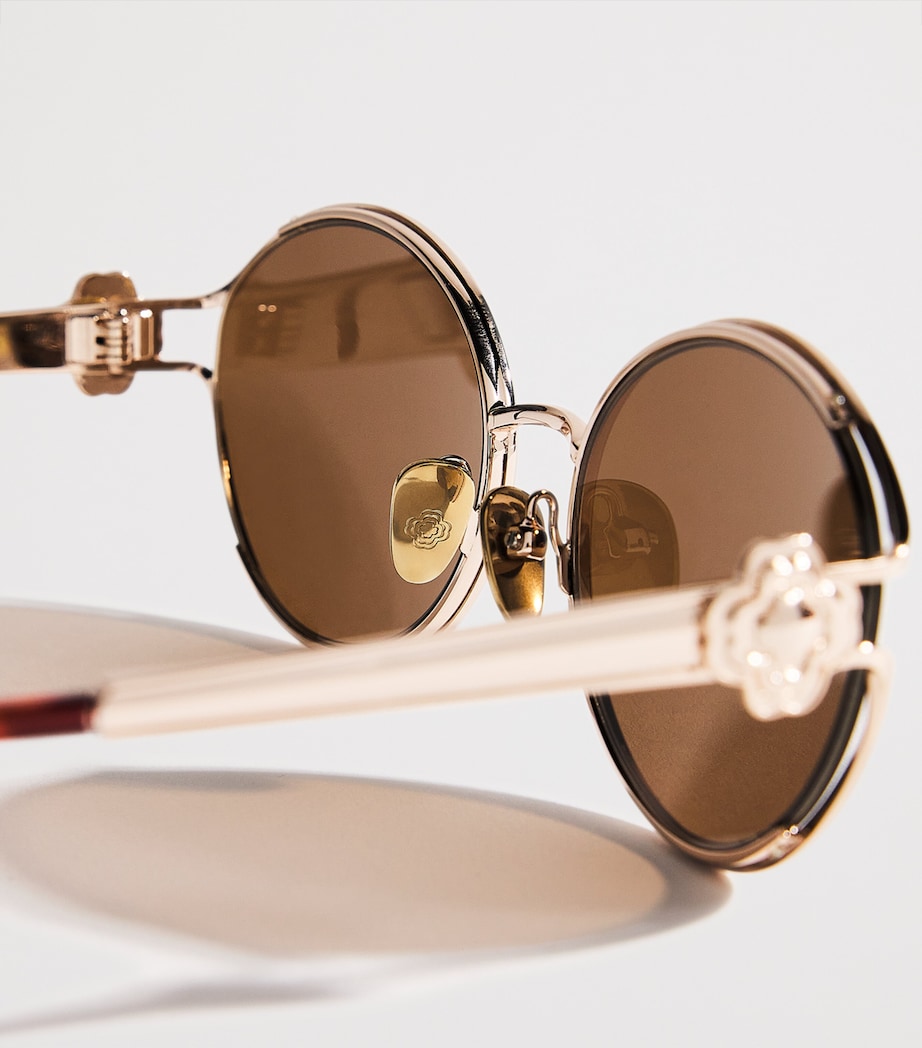Maje metal round sunglasses, imported from the UK