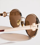 Maje metal round sunglasses, imported from the UK