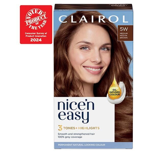 Clairol Nice'n Easy Hair Dye SB1 Ultra Light Beach Blonde GOODS Superdrug 5W Medium Mocha Brown  