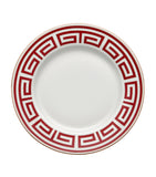 Ginori 1735 porcelain soup plate Labirinto Scarlatto 24.5cm, UK version