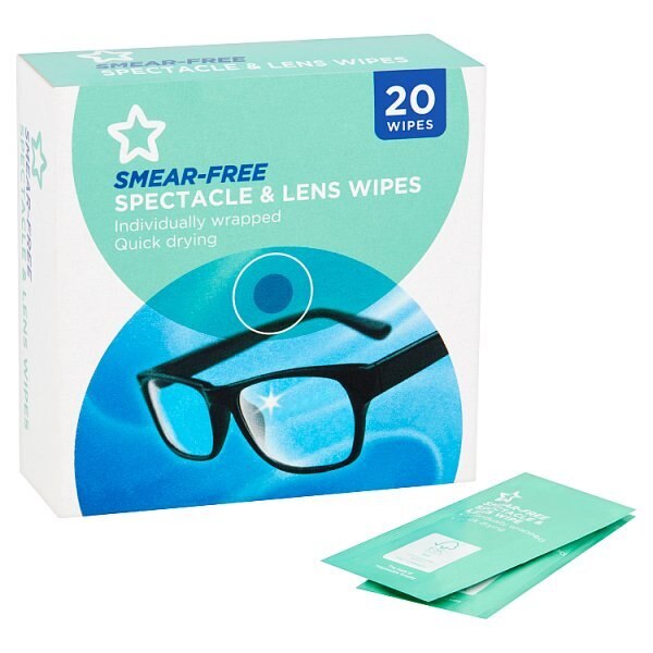 Superdrug Glass and Lens Wipes 20 Pack