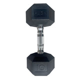 HXGN hex dumbbells pair 2 x 10kg - British product