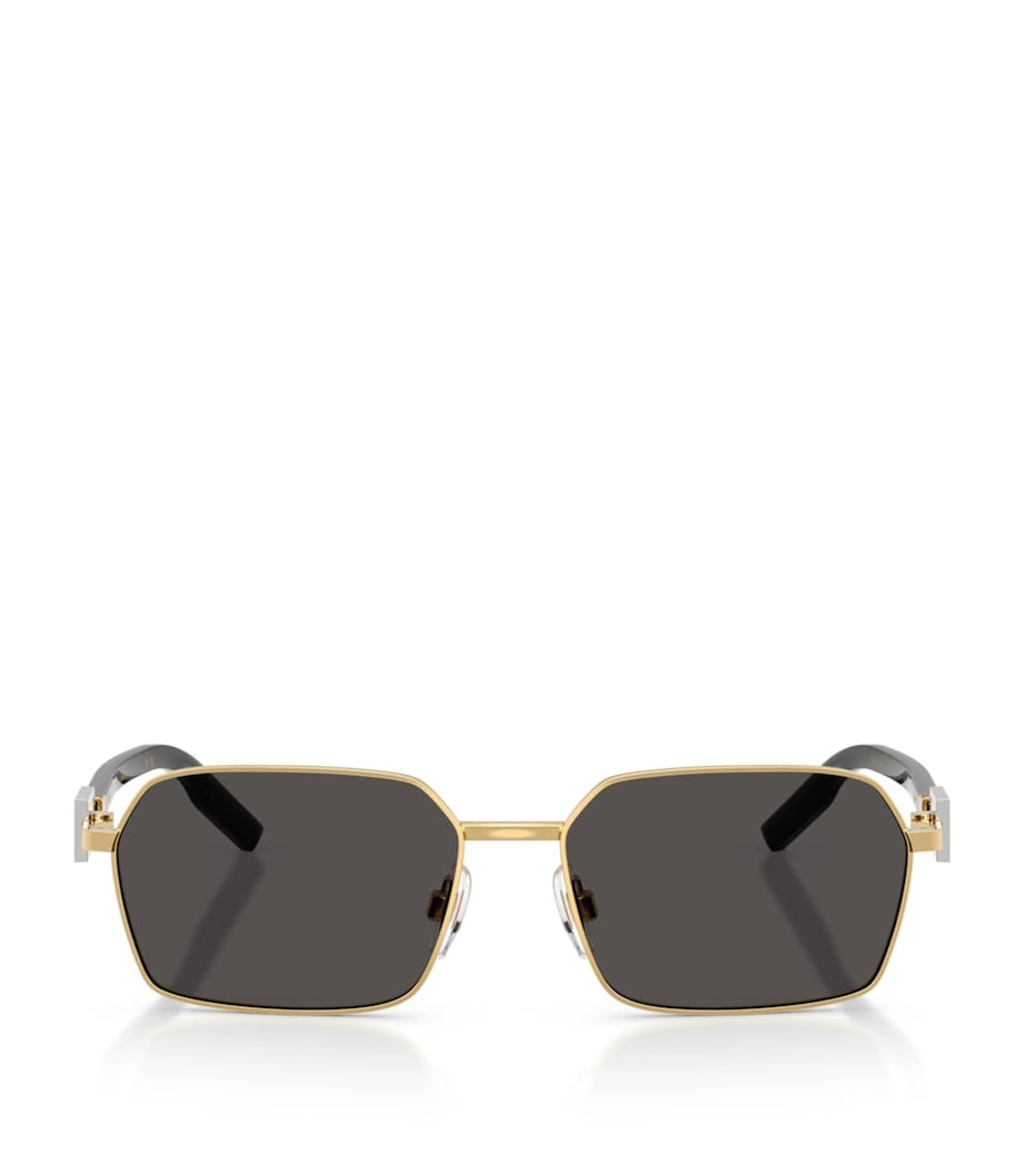 Dolce&Gabbana wire-frame rectangular sunglasses, imported from the UK