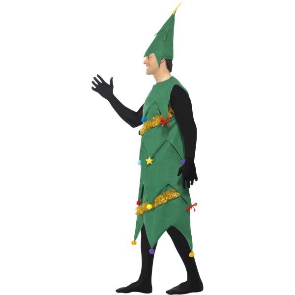 Smiffys deluxe Christmas tree tunic and hat costume, UK version