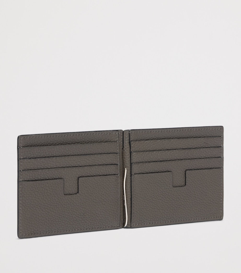 TOM FORD grained leather money clip wallet - British product
