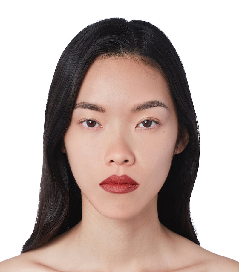 Gucci matte finish lipstick with gold-tone packaging, UK version