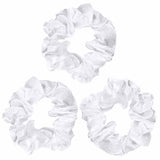 LUVYAH satin sleep scrunchies white set of 3 (British brand)