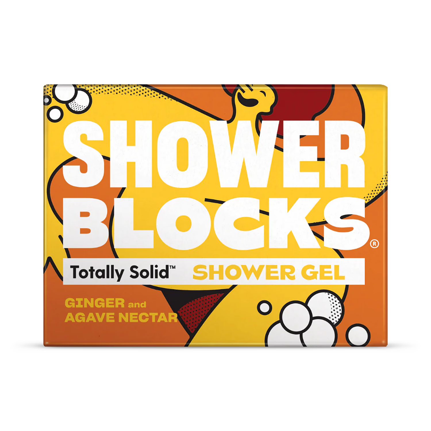 Solid shower block with Ginger & Agave Nectar - British product