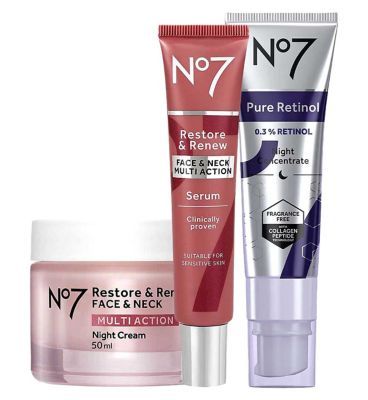 No7 Restore & Renew MULTI ACTION Night Regime GOODS Boots   