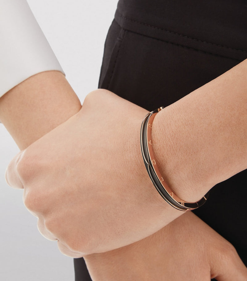 Bvlgari B.zero1 rose gold ceramic bangle, imported from the UK