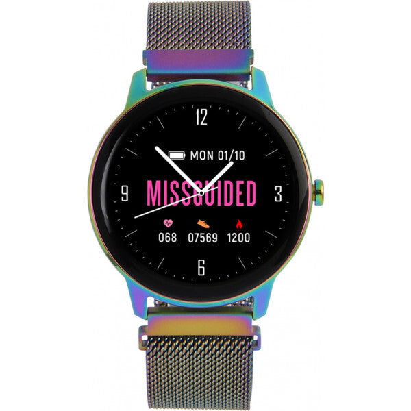 Missguided ladies smartwatch with stainless steel strap, UK version