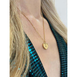 SVNX sparkly heart necklace in gold - British product