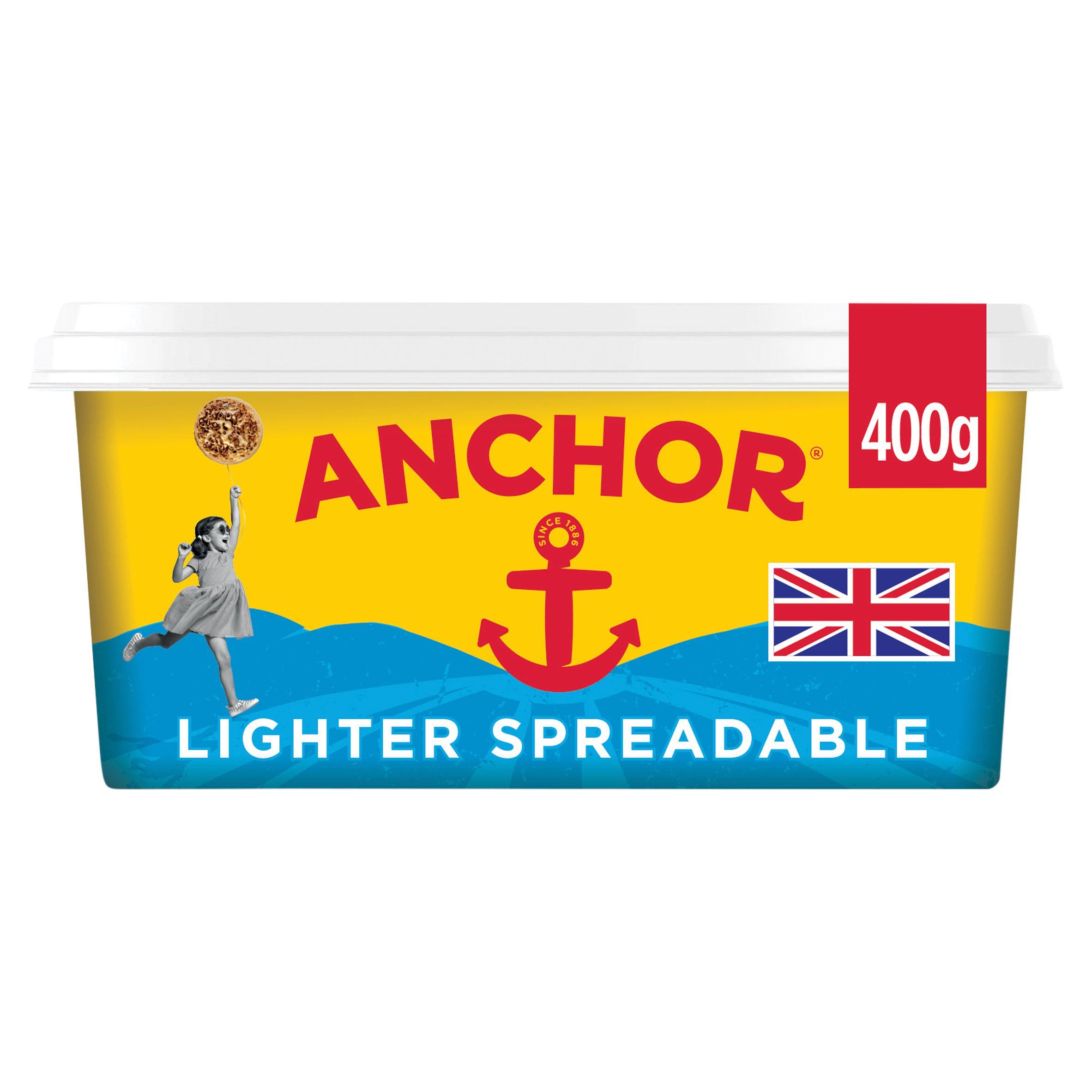 Anchor Lighter Spreadable Blend of Butter & Rapeseed Oil Spread 400g GOODS Sainsburys   