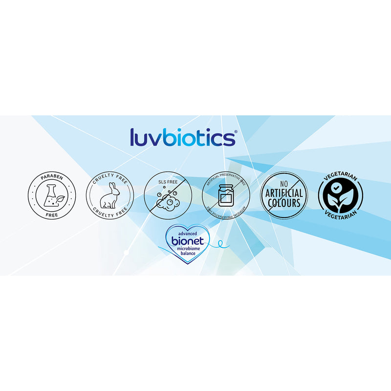 Luvbiotics probiotic fluoride free toothpaste (British brand)