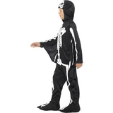 Smiffys Bat Skeleton Costume in black and white with hood and wings, UK version