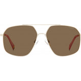 Polaroid beige sunglasses metal frame - imported from the UK
