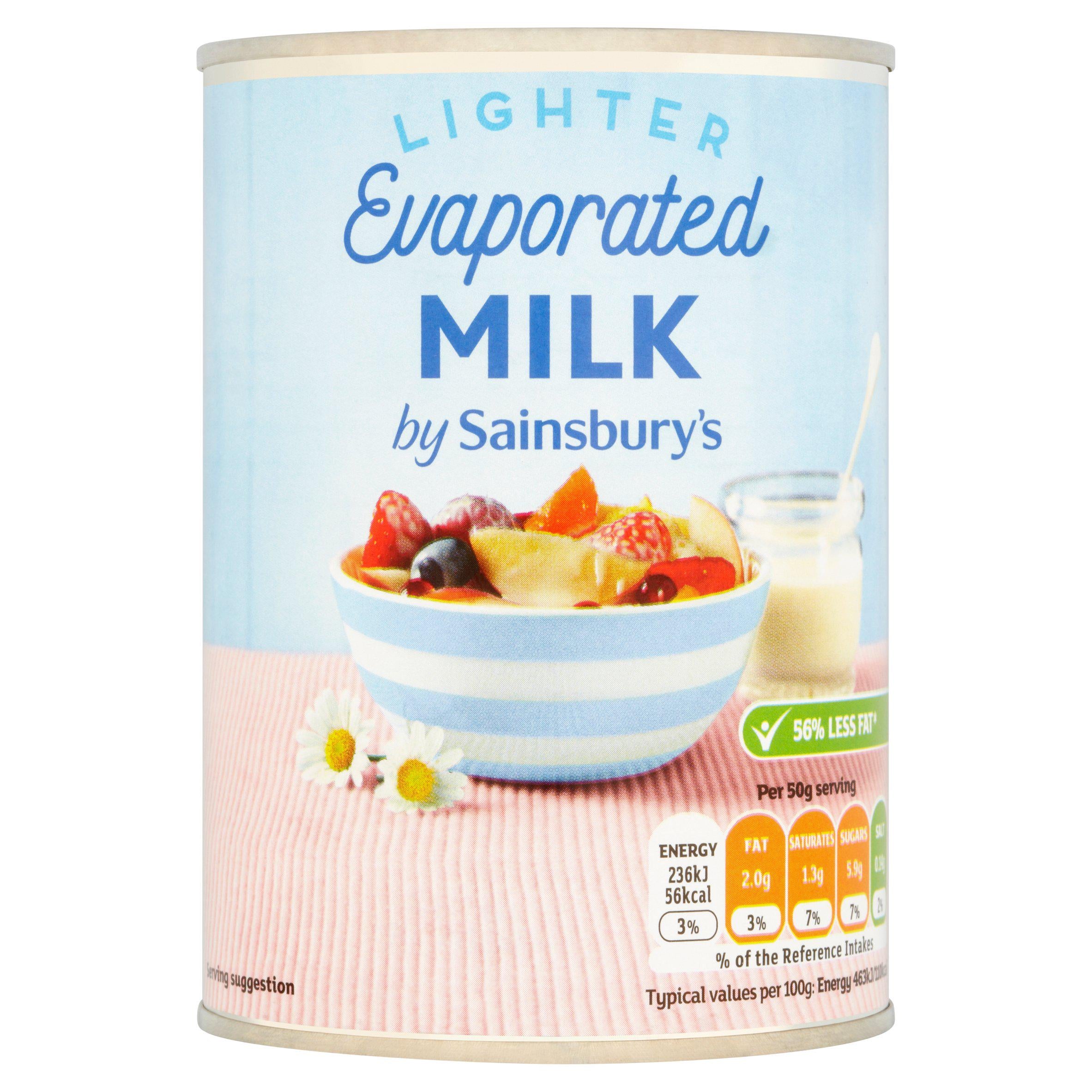 Sainsbury's Light Evaporated Milk 410g GOODS Sainsburys   