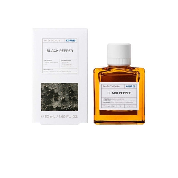 Korres Black Pepper Eau de Toilette 50ml, imported from the UK