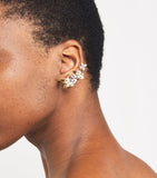 Yeprem butterfly climber earrings with gold and diamonds (British brand)