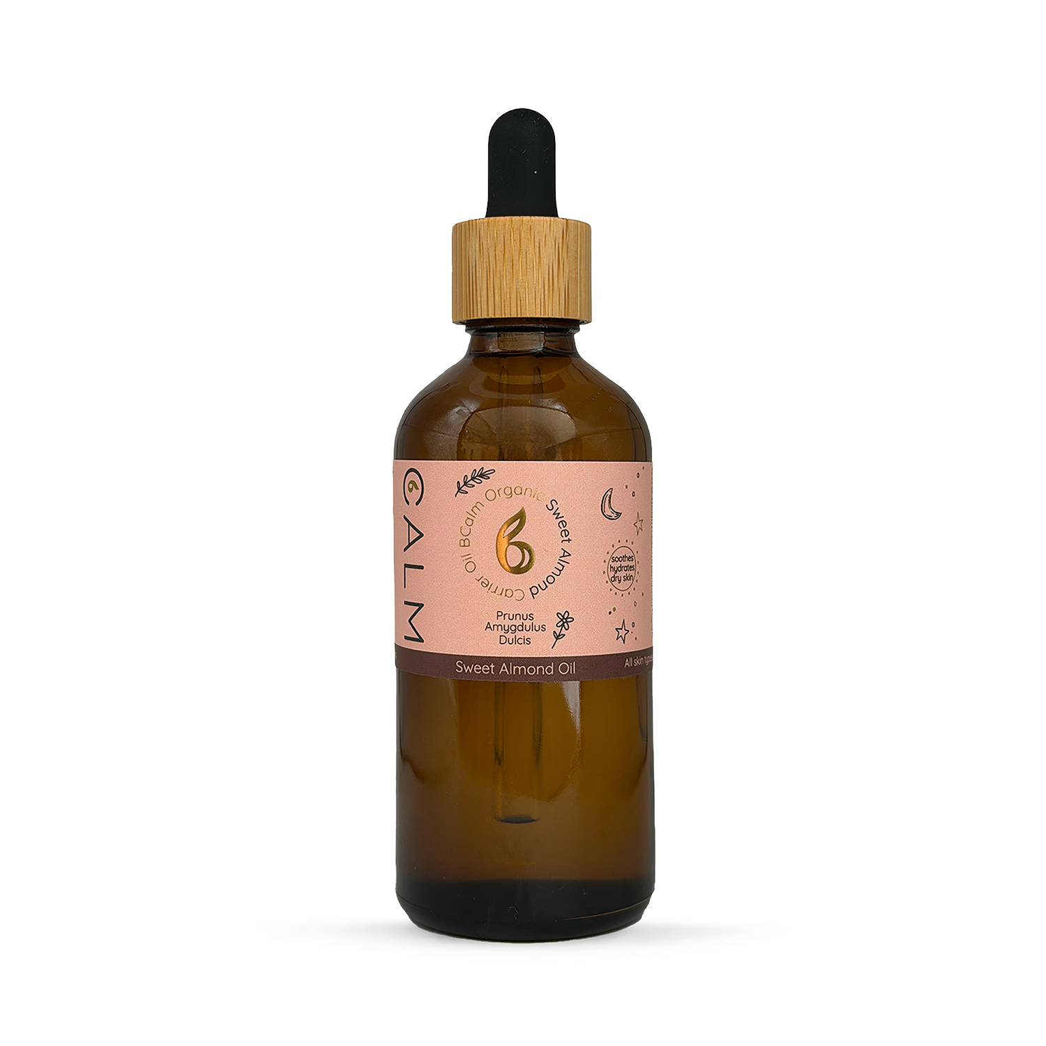 B Calm organic sweet almond carrier oil 100ml - British product