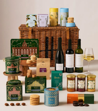Harrods Harrods The Classic Food & Wine Hamper- Buy online at McGrocer