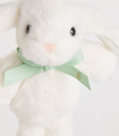 Harrods Plush Bunny Keyring with Grosgrain Ribbon, 16x15x5 cm, Age 3+- Buy online at McGrocer