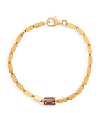 Suzanne Kalan block chain bracelet with pastel sapphires, imported from the UK