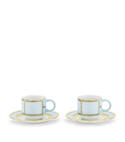 Ginori 1735 Celeste coffee cups set of 2 - British product