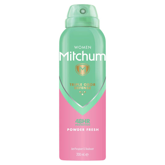 Mitchum Women Triple Odor Defense Protection Powder Fresh Anti-Perspirant & Deodorant 200ml