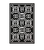 Dolce&Gabbana Casa wool logo jacquard throw 140cm x 180cm - British product