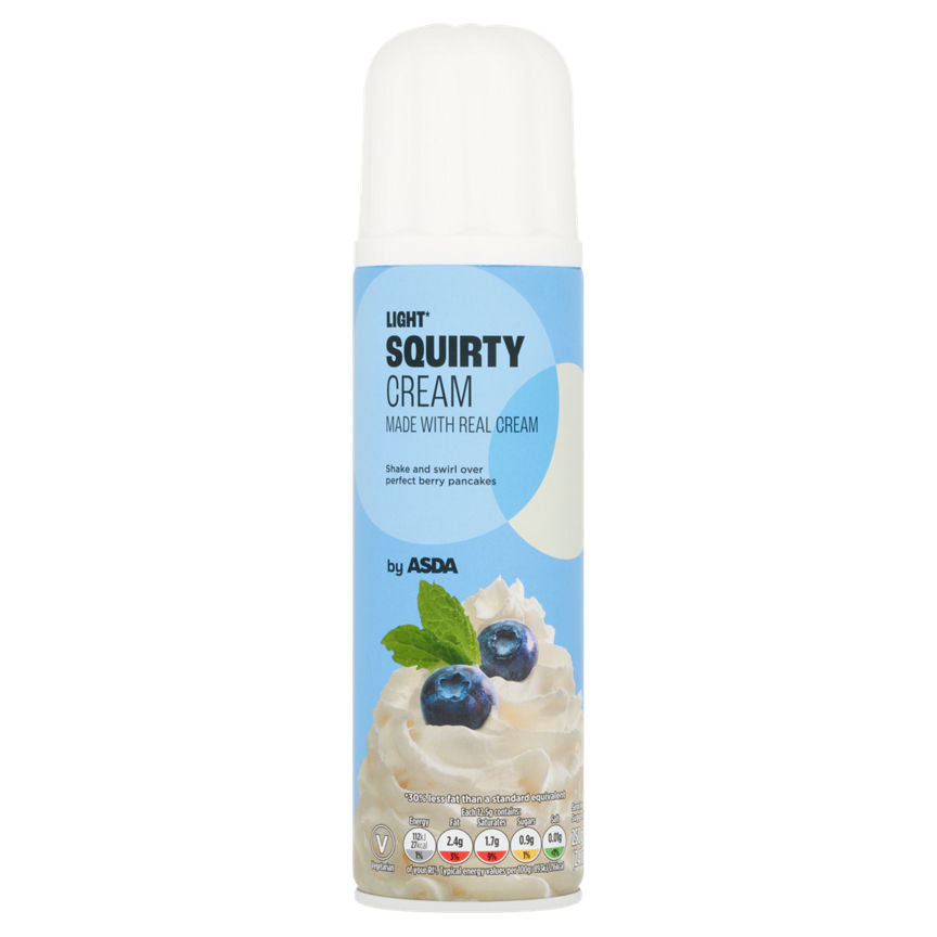 ASDA Light Squirty Cream 250ml GOODS ASDA   