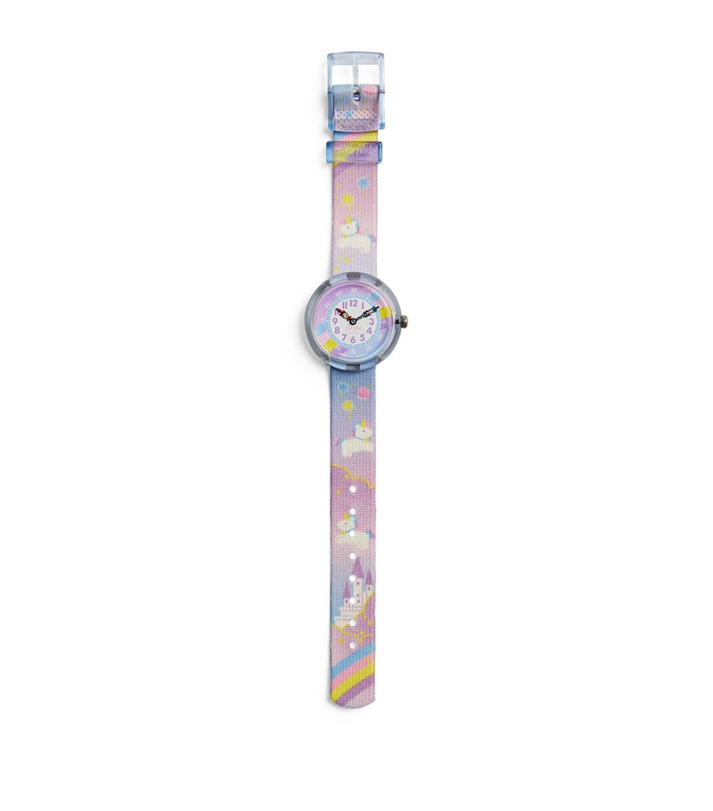 Flik Flak Cuddly Unicorn watch 31.85mm (British brand)