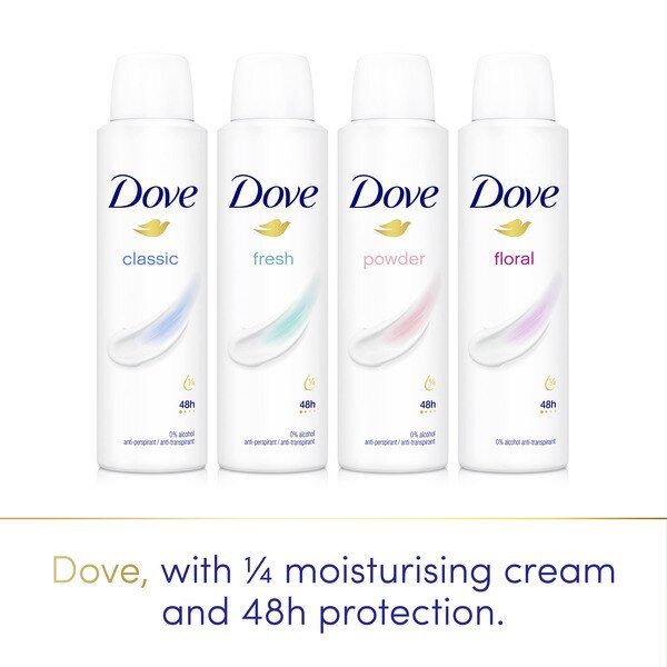 Dove Women Anti-Perspirant Deodorant Spray Floral 200ml GOODS Superdrug   