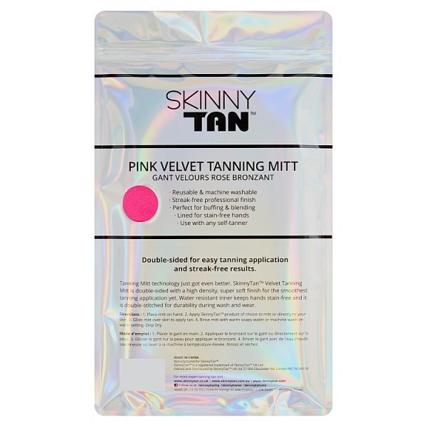 Skinny Tan Pink Velvet Tanning Mitt GOODS Superdrug   