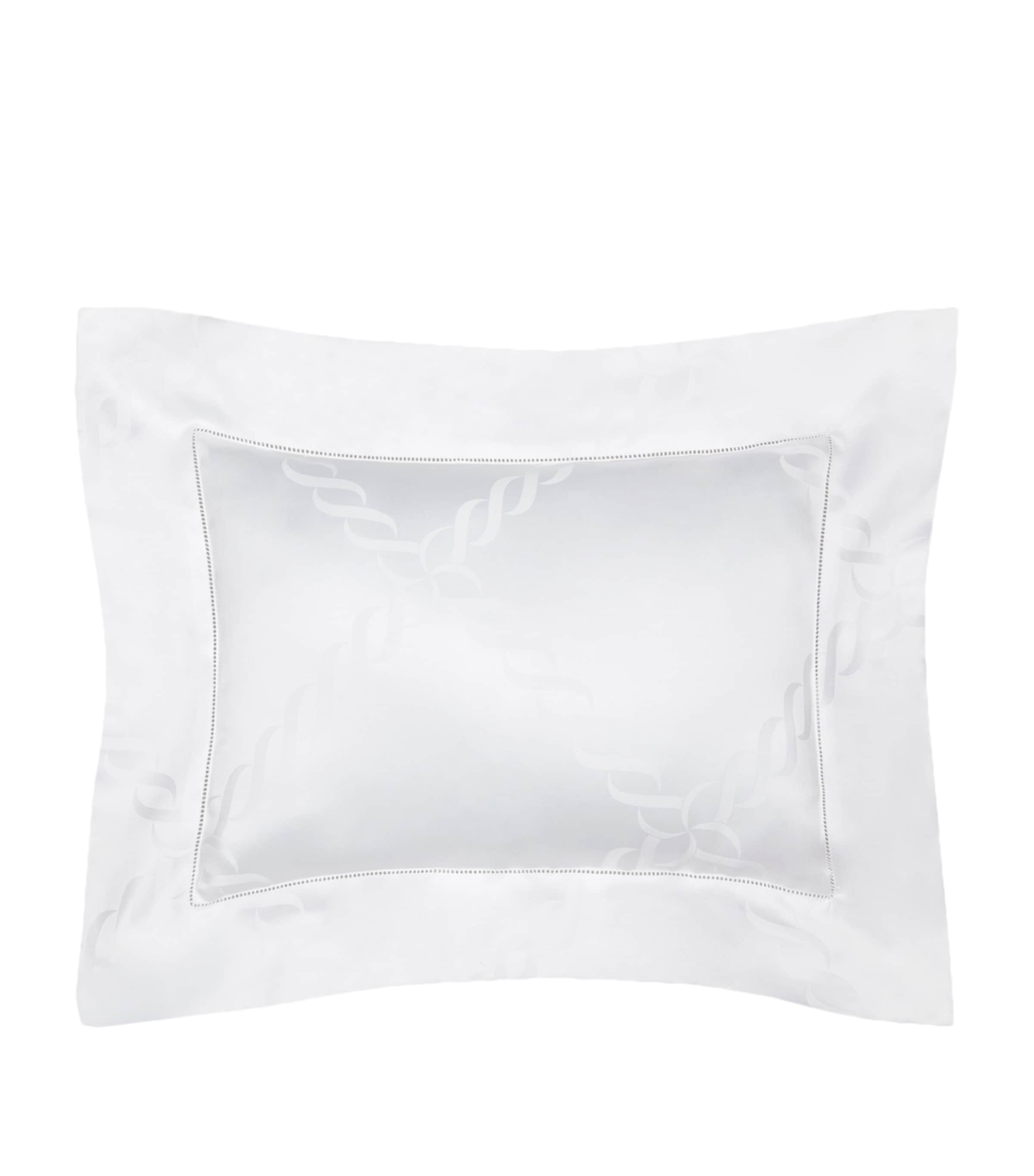 Pratesi Treccia boudoir pillowcase 30cm x 40cm, imported from the UK
