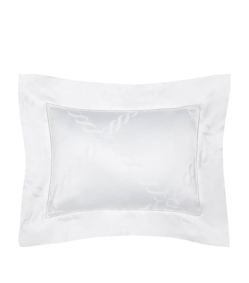 Pratesi Treccia boudoir pillowcase 30cm x 40cm, imported from the UK