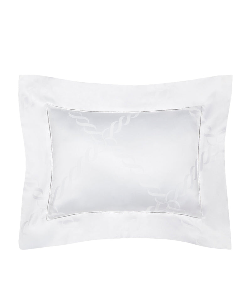 Pratesi Treccia boudoir pillowcase 30cm x 40cm, imported from the UK