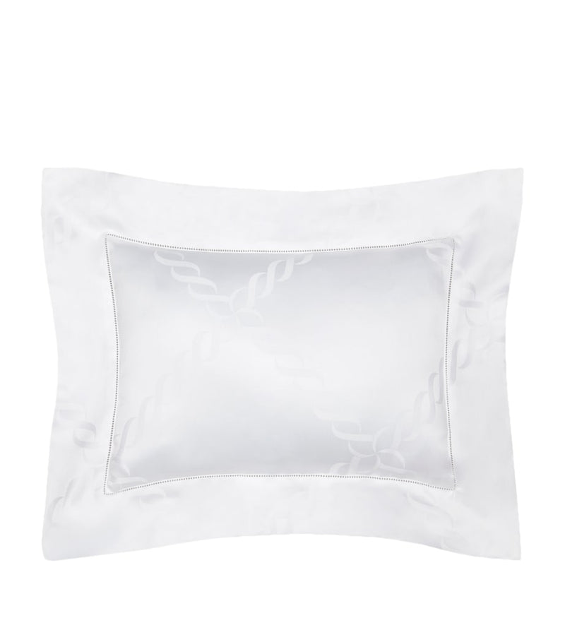 Pratesi Treccia boudoir pillowcase 30cm x 40cm, imported from the UK
