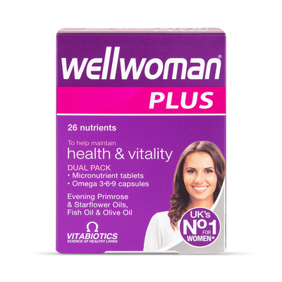 Vitabiotics Wellwoman Plus Oméga 369 Complément Quotidien Femme 56 Comprimés