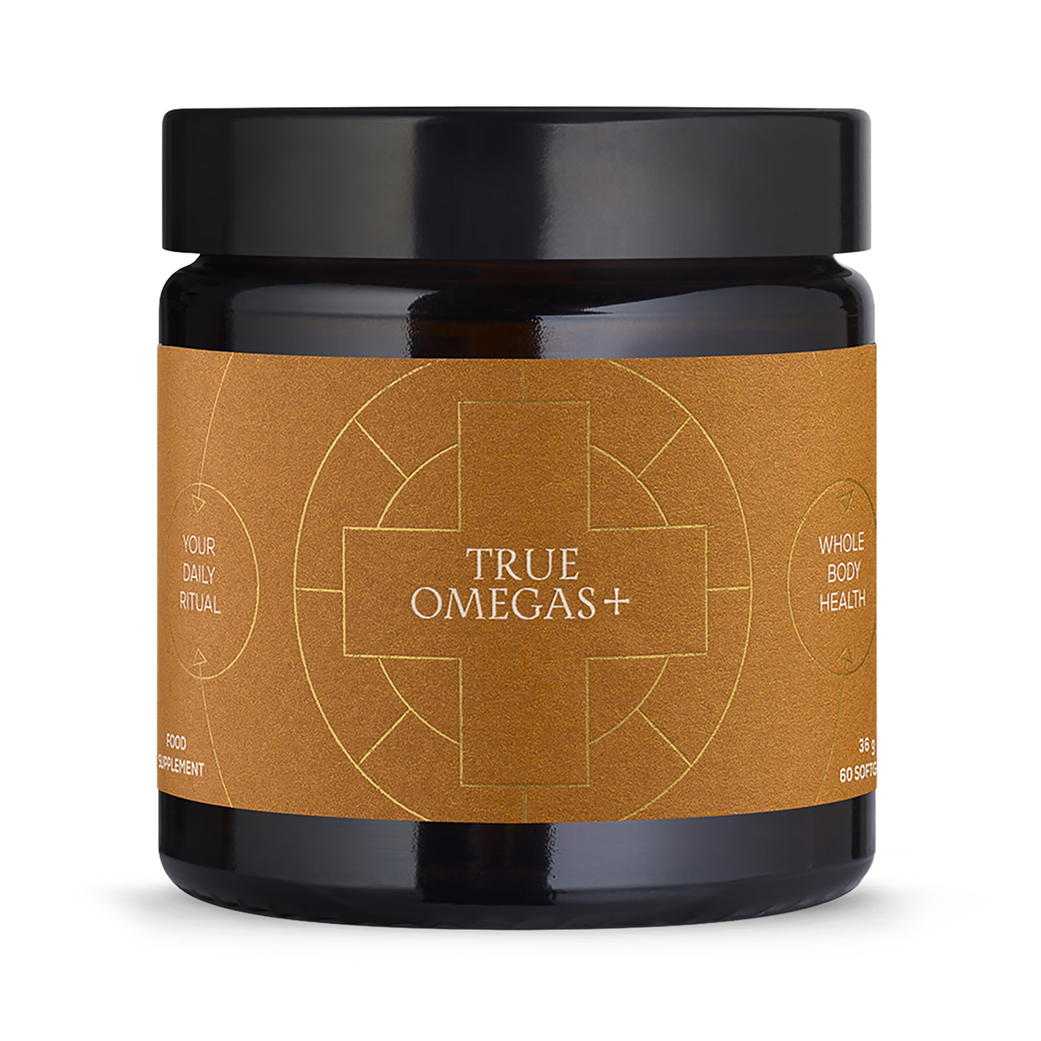Ancient+Brave True Omegas+ omega supplement 60 softgels, UK version