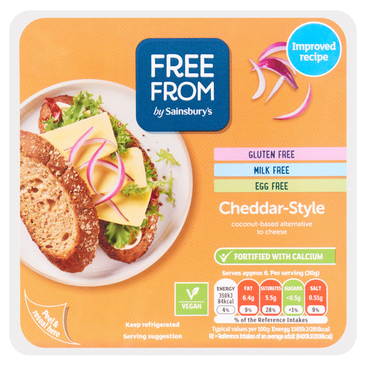 Sainsbury's Free From Cheddar Style 200g GOODS Sainsburys   