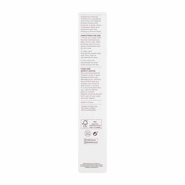 Superdrug Charcoal Toothbrush - Pink GOODS Superdrug   