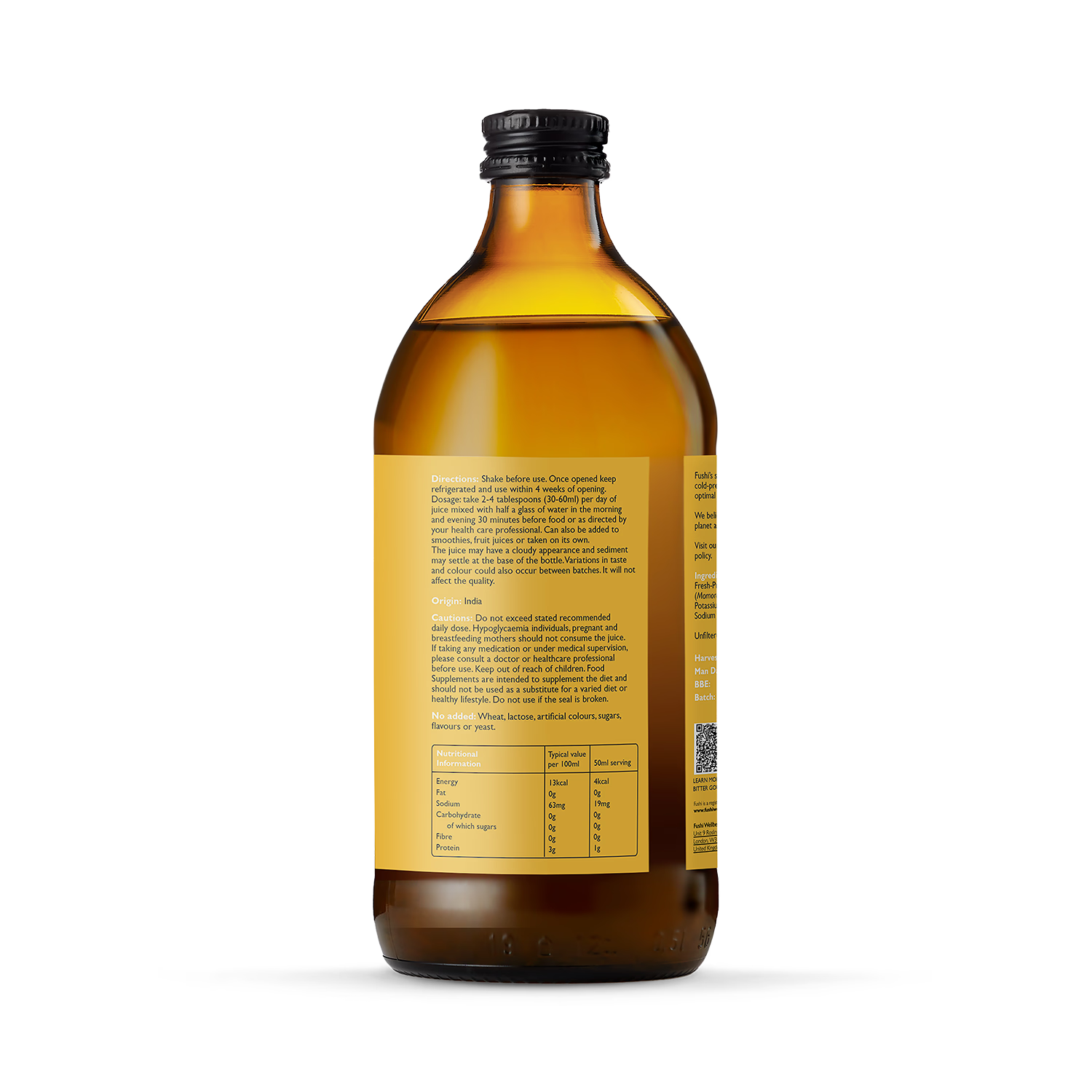 Fushi bitter gourd juice 500ml, UK version
